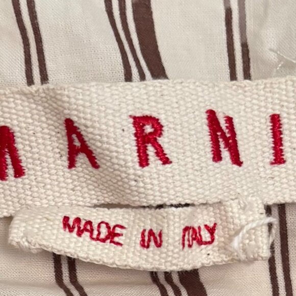 Marni Striped Sleeveless Peplum Top (Size 10/12) - Picture 2 of 4